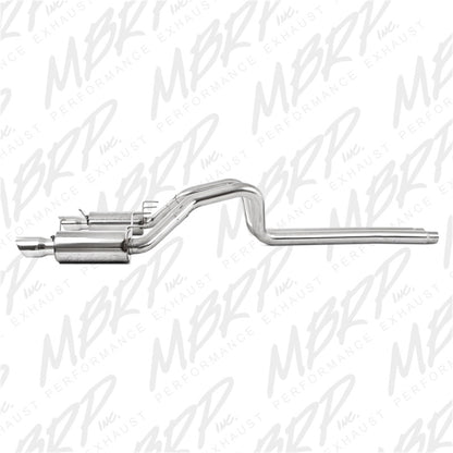 MBRP 11-14 Ford Mustang GT 5.0L Dual Split Rear Street Version T409 3in Cat Back Exhaust System.