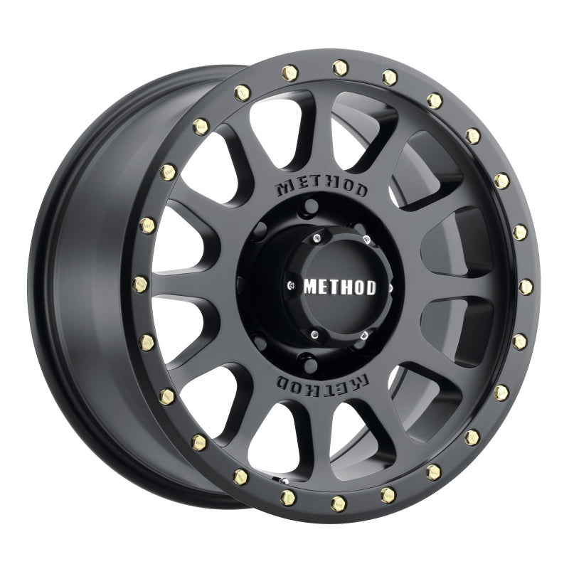 Method MR305 NV 20x9 +18mm Offset 8x170 130.81mm CB Matte Black Wheel.