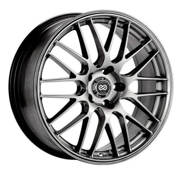 Enkei EKM3 442 18x8 5x114.3 40mm offset Hyper Silver Wheel.