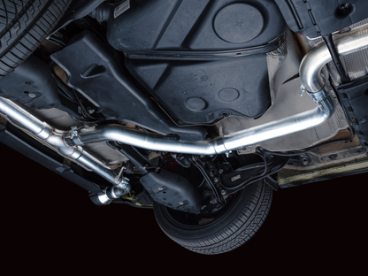 AWE Tuning Track Catback Edition Exhaust - Chrome Tips | 3020-32658