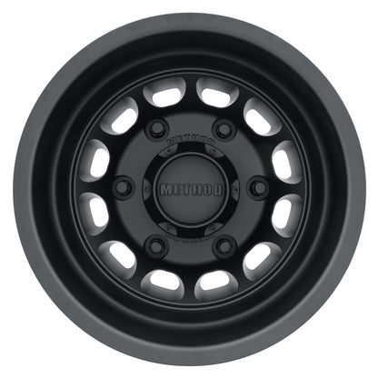 Method MR901 - REAR 16x5.5 -138mm Offset 6x205 161.04mm CB Matte Black Wheel.