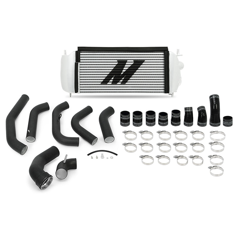 Mishimoto 15-16 Ford F-150 EcoBoost 3.5L Silver Performance Intercooler Kit w/ Black Pipes.