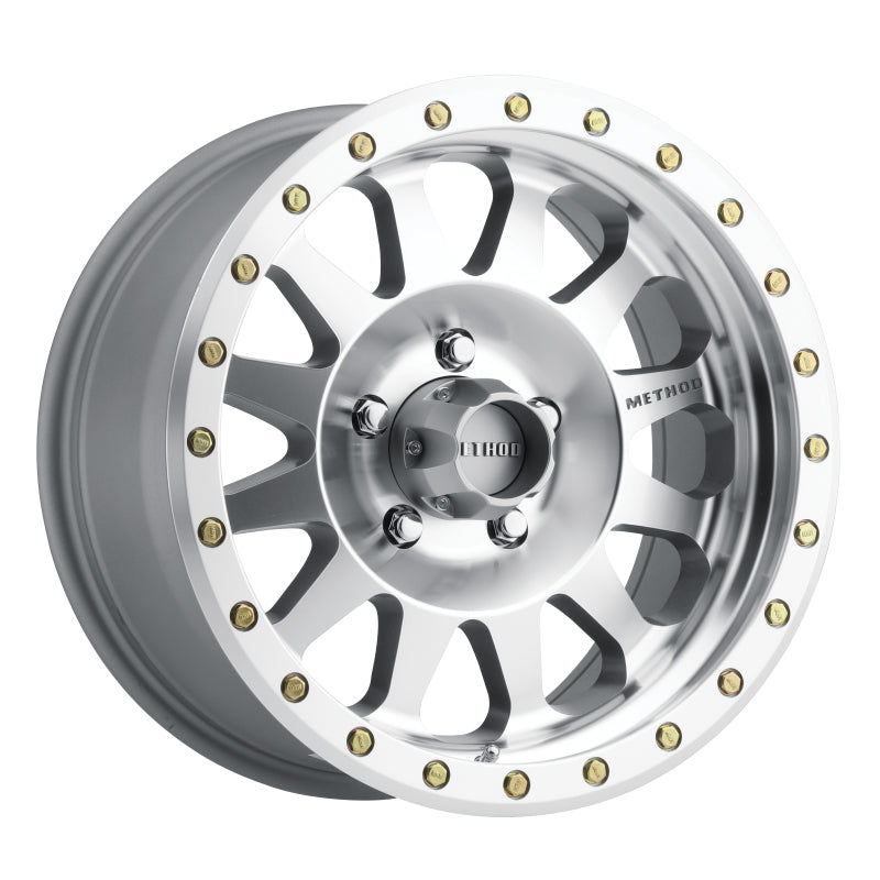 Method MR304 Double Standard 17x8.5 0mm Offset 5x5.5 108mm CB Machined/Clear Coat Wheel.