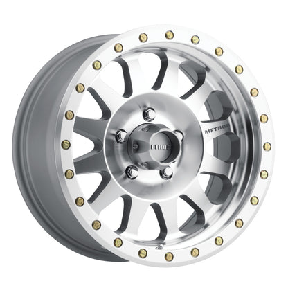 Method MR304 Double Standard 17x8.5 0mm Offset 5x5.5 108mm CB Machined/Clear Coat Wheel.