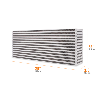 Mishimoto Universal Air-to-Air Intercooler Core - 20in / 7.8in / 3.5in.