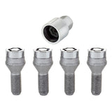 McGard Wheel Lock Bolt Set - 4pk. (Cone Seat) M12X1.25 / 19mm Hex / 25.6mm Shank Length - Chrome.
