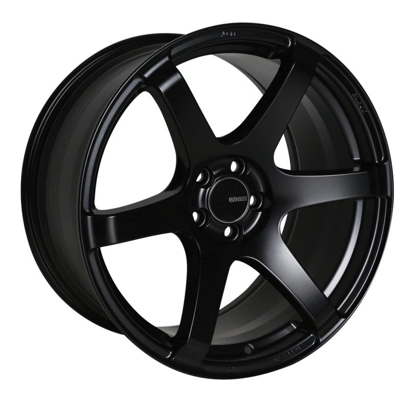 Enkei T6S 17x8 35mm Offset 5x114.3 Bolt Pattern 72.6 Bore Matte Black Wheel.