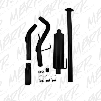 MBRP 09-14 Toyota Tacoma 4.0L EC/CC Cat-Back Single Exit AL - Black.