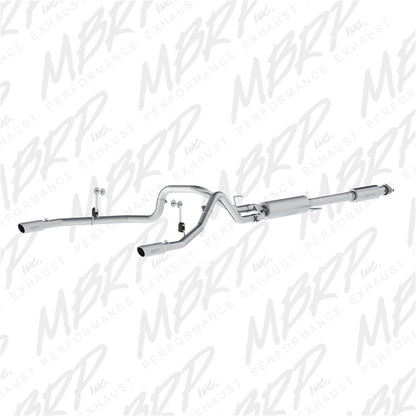 MBRP 2015 Ford F-150 5.0L 3in Cat Back Dual Split Rear Exit AL Exhaust System.