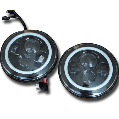 DV8 Offroad 07-18 Jeep Wrangler JK LED Projector Headlights.