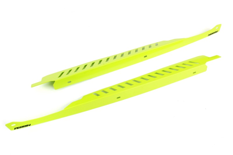 Perrin 11-14 Subaru WRX/STI Fender Shroud Set - Neon Yellow.
