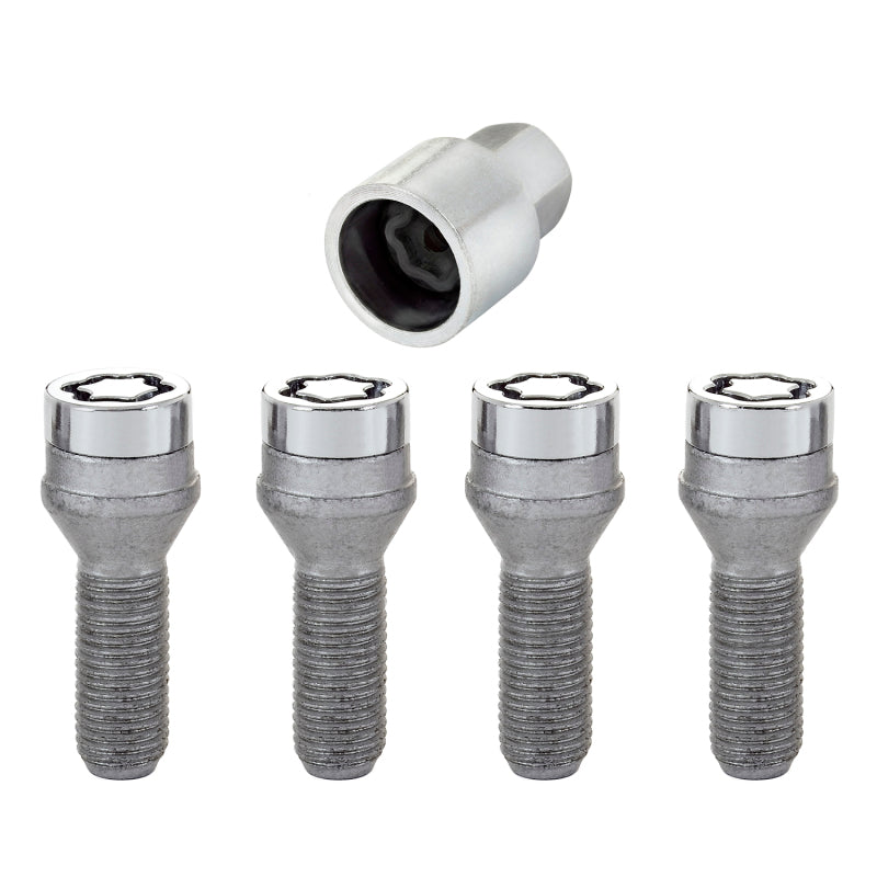 McGard Wheel Lock Bolt Set - 4pk. (Cone Seat) M14X1.5 / 19mm Hex / 31.0mm Shank Length - Chrome.