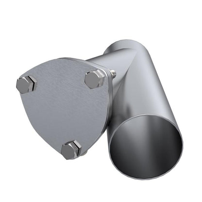 QTP 3in Weld-On QTEC Exhaust Cutout Y-Pipe.