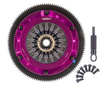 Exedy 2004-2014 Subaru Impreza WRX STI H4 Hyper Twin Cerametallic Clutch Sprung Center Disc Pull.