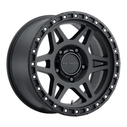 Method MR312 17x9 -12mm Offset 5x5 71.5mm CB Matte Black Wheel.