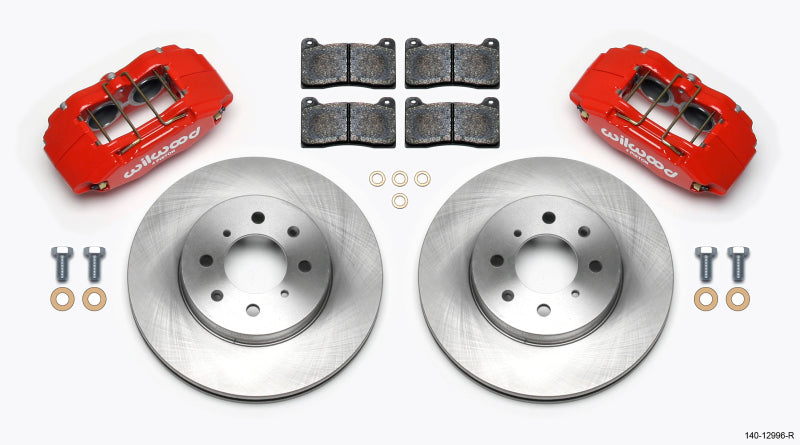 Wilwood DPHA Front Caliper & Rotor Kit Red Honda / Acura w/ 262mm OE Rotor.