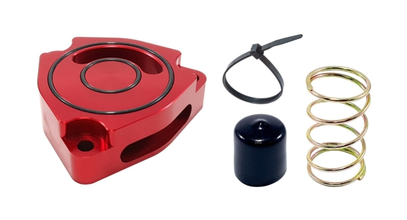 Torque Solution Blow Off BOV Sound Plate (Red) 11+ Hyundai Veloster Turbo.