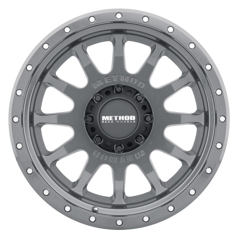 Method MR605 NV 20x10 -24mm Offset 8x170 124.9mm CB Gloss Titanium Wheel.