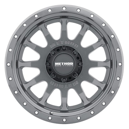 Method MR605 NV 20x10 -24mm Offset 8x170 124.9mm CB Gloss Titanium Wheel.