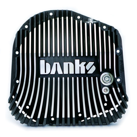 Banks 85-19 Ford F250/ F350 10.25in 12 Bolt Black Milled Differential Cover Kit.