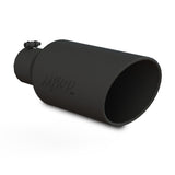 MBRP Universal Exhaust Tip 7in O.D. Rolled End 4in Inlet 18in Length - Black.