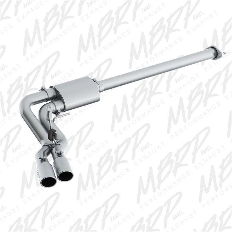 MBRP 15-16 Ford F-150 2.7L/3.5L/5.0L 3in Cat Back Single Side Pre-Axle Dual Exit ALU.