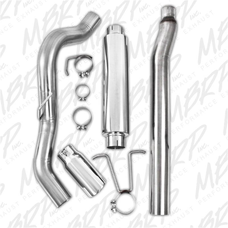 MBRP 11-13 Ford F-250/350/450 6.2L V8 Gas 4in Cat Back Single Side T409 Exhaust System.