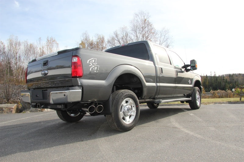 MBRP 2015 Ford F250/350/450 6.7L 4in Filter Back Dual Single Side Exit 5in Tips T409 Exhaust.