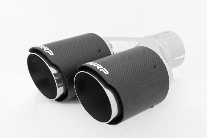 MBRP Universal Carbon Fiber Dual Tip 3.5in OD/2.5in Inlet.