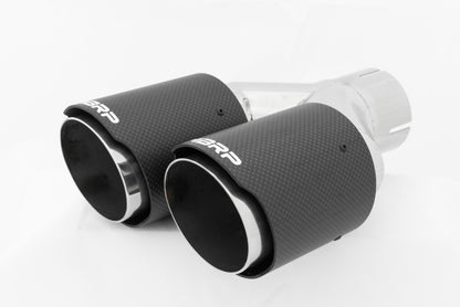 MBRP Universal Carbon Fiber Dual Tip 3.5in OD/2.5in Inlet.
