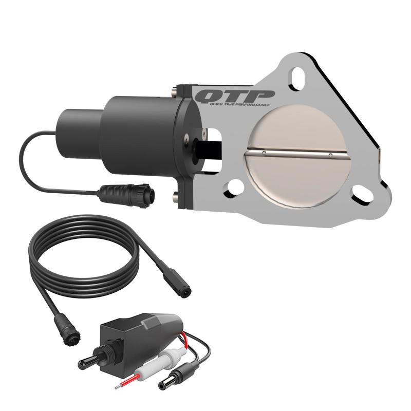 QTP 3in Bolt-On QTEC Electric Cutout Valve - Single.