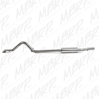 MBRP 2007-2009 Jeep Wrangler (JK) 3.8L V6 4 dr Off-Road Tail Pipe Muffler before Axle.