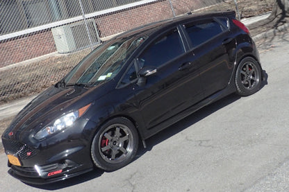 Rally Armor 13+ Ford Fiesta ST Black Mud Flap w/ Red Logo.