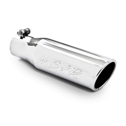 MBRP Universal Tip 3in O.D. Angled Rolled End 2 inlet 10 length.