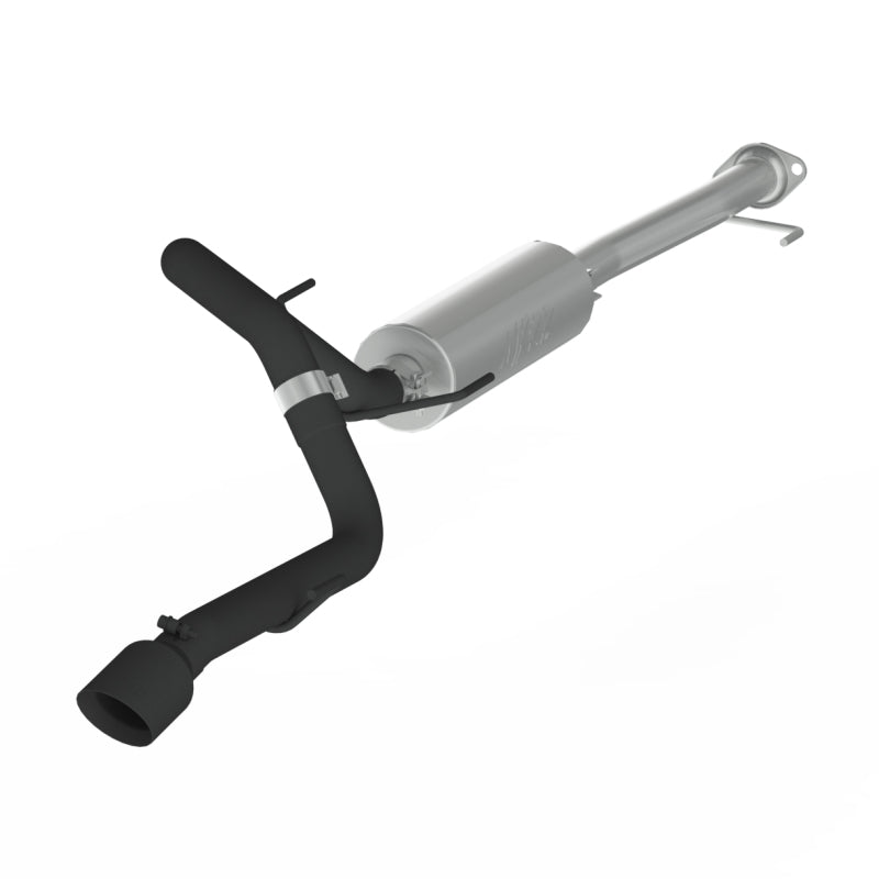 MBRP 10-18 Toyota 4 Runner BLK 4in O.D Tip Single Rear Exit 2.5in Cat Back Exhaust.