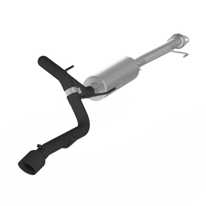 MBRP 10-18 Toyota 4 Runner BLK 4in O.D Tip Single Rear Exit 2.5in Cat Back Exhaust.