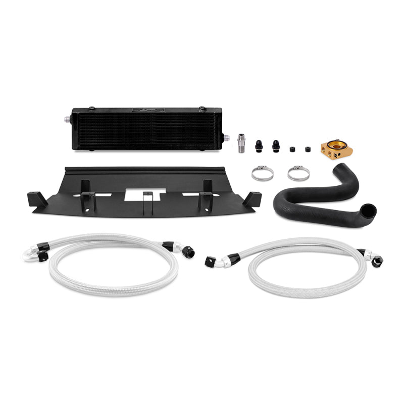 Mishimoto 2018+ Ford Mustang GT Thermostatic Oil Cooler Kit - Black.