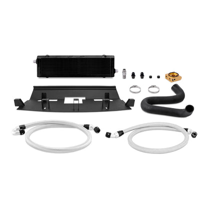 Mishimoto 2018+ Ford Mustang GT Thermostatic Oil Cooler Kit - Black.