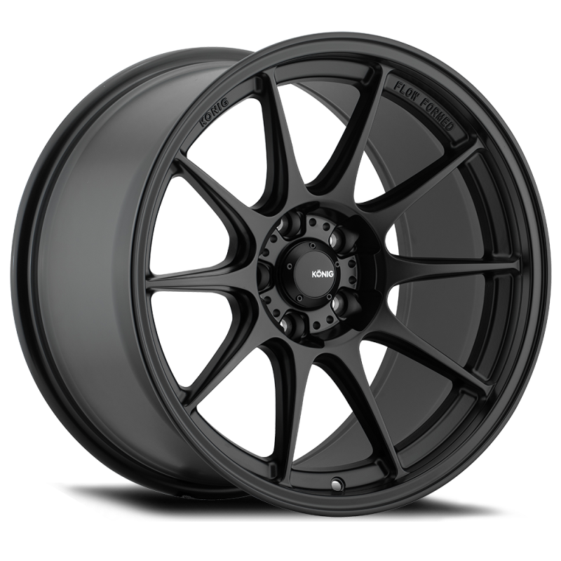 Konig Dekagram 18x9.5A 5x114.3 ET35 Semi-Matte Black.