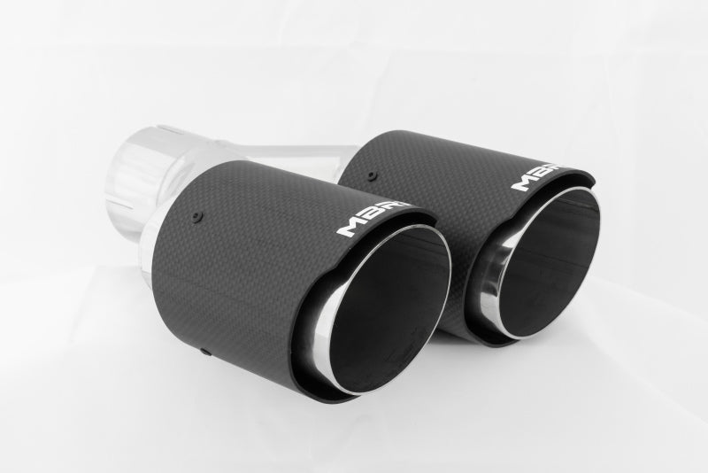 MBRP Universal Carbon Fiber Dual Tip 3.5in OD/2.5in Inlet.