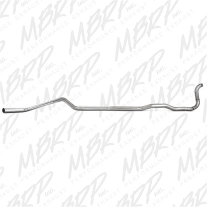 MBRP 88-93 Dodge 2500/3500 Cummins 4WD Turbo Back Single Side Exit No Muffler PLM Series Exhaust.