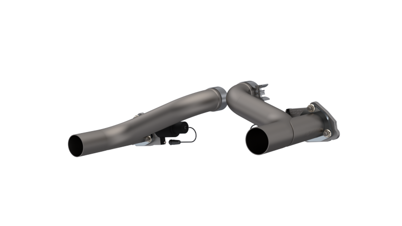 QTP 10-15 Chevrolet Camaro SS 6.2L 2.5in 304SS Aggressor Cutout Dual Mid Pipes.