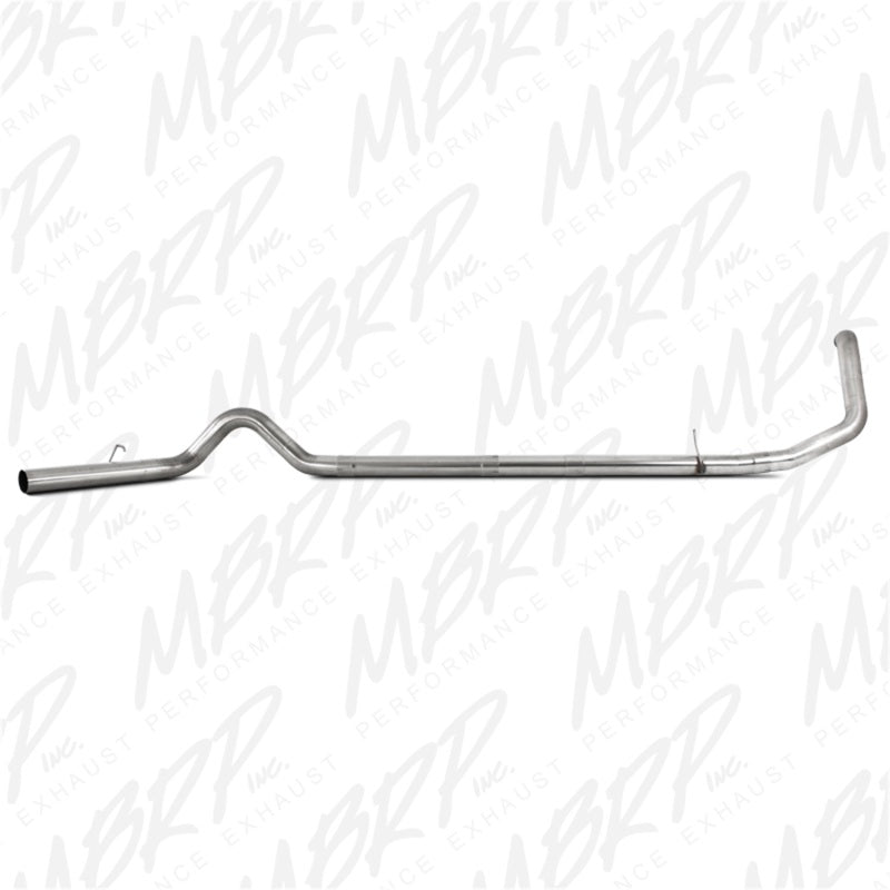 MBRP 1999-2003 Ford F-250/350 7.3L 4in Turbo Back Single No Muffler T409 SLM Series Exhaust System.
