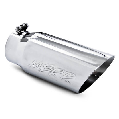 MBRP Universal Tip 5 O.D. Dual Wall Angled 4 inlet 12 length.