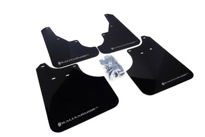 Rally Armor 2009+ Subaru Forester UR Black Mud Flap w/ Silver Logo.