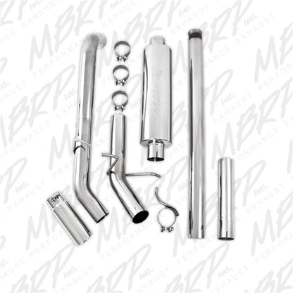 MBRP 14 Chevy/GMC 1500 Silverado/Sierra 4.3L V6/5.3L V8 Single Side Exit T409 3in Cat Back Exhaust.