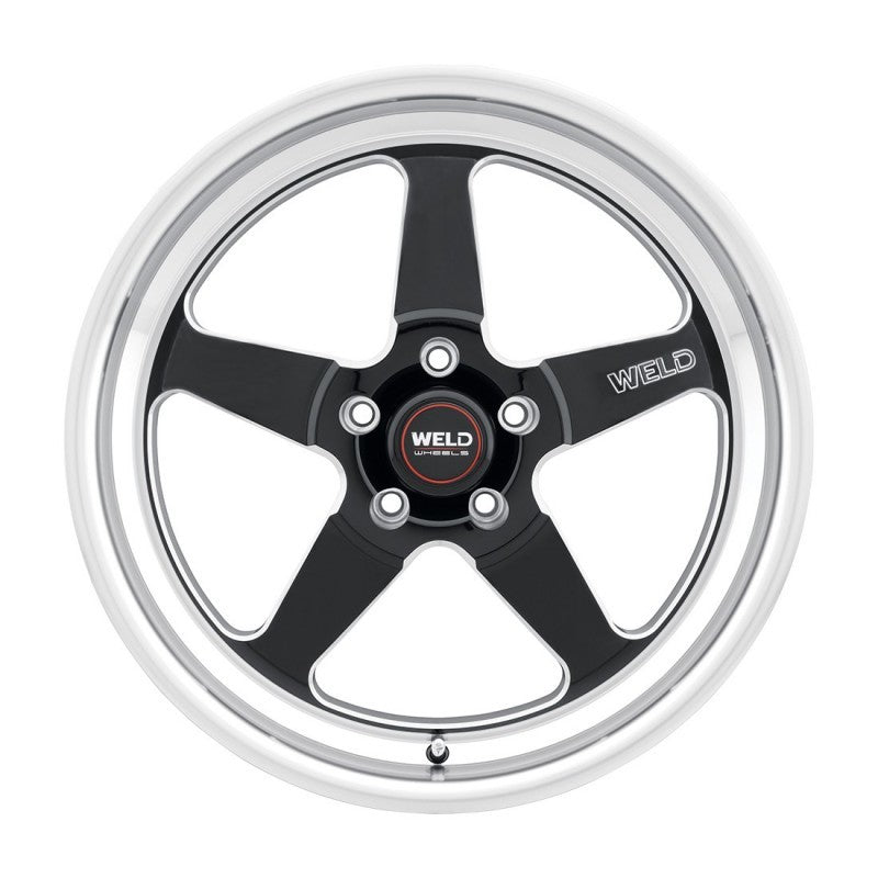 Weld S155 18x5 Ventura Drag 5x120 ET-23 BS2.1 Gloss BLK MIL DIA 78.1.