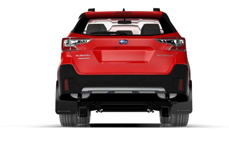 Rally Armor 20+ Subaru Outback UR Red Mud Flap w/ White Logo.