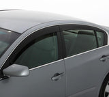 AVS 09-18 Dodge RAM 1500 Quad Cab Ventvisor Low Profile In-Channel Deflectors 4pc - Smoke.