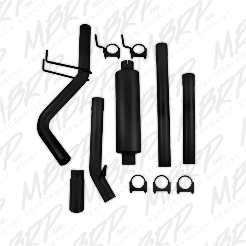 MBRP 09-14 Dodge Ram 1500 5.7L Cat-Back Single Side AL - Black.